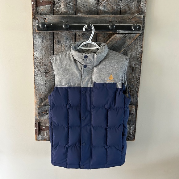 Men's Woods Full Zipper & Snaps Puffer Vest w/Front Pocket & Side Pockets - Picture 1 of 6